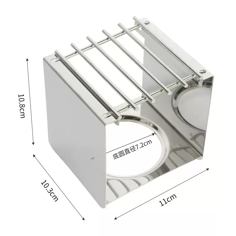 Camping Cooking Sets - Stainless Steel Square Coffee Stove Stand