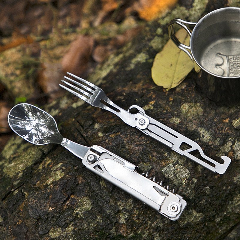 Multi-function Camping Fork Sp - Quechua Camping Cooking Set 评论和价格