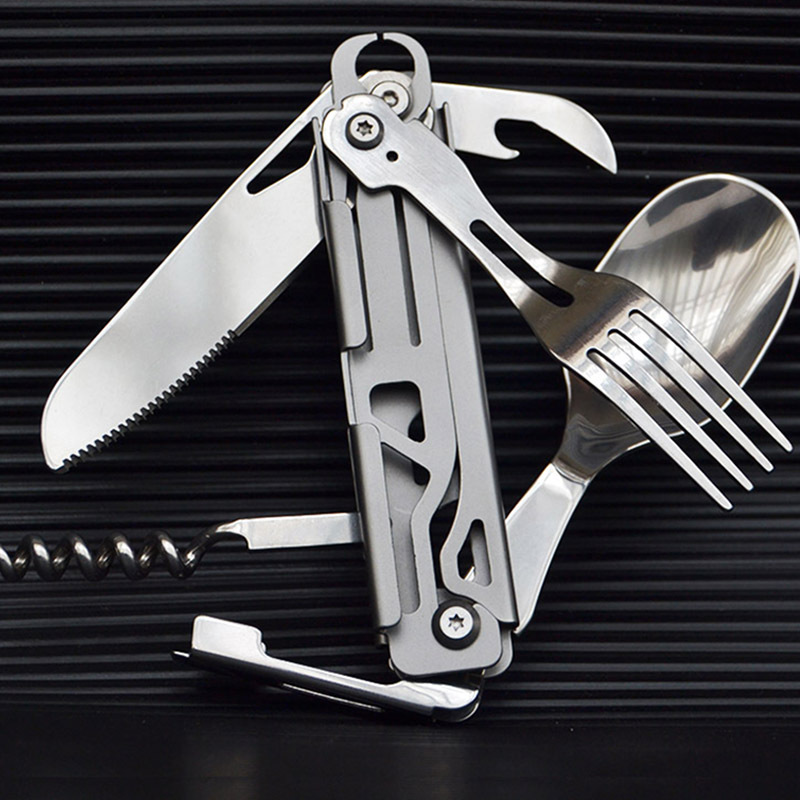 Multi-function Camping Fork Sp - Quechua Camping Cooking Set 评论和价格
