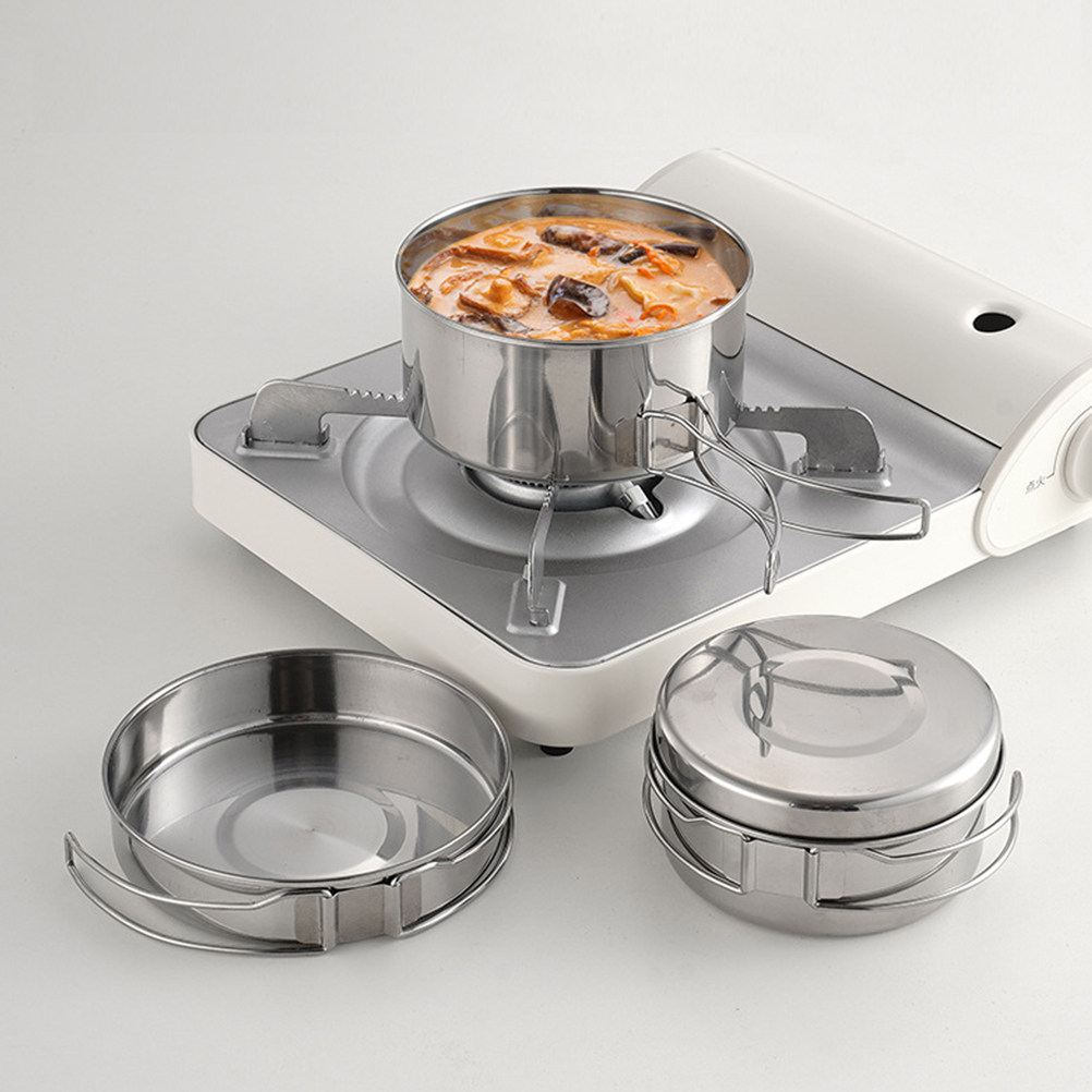 1Set Stainless Steel Camping C - Camping Cooking Lightweight 评论和价格