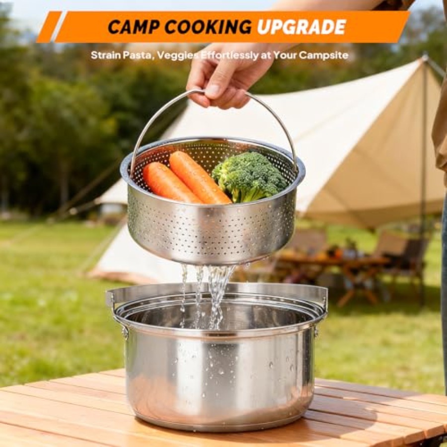 Camping Cookware Set, Lightwei - Camping Cooking Set With Bag 评论和价格