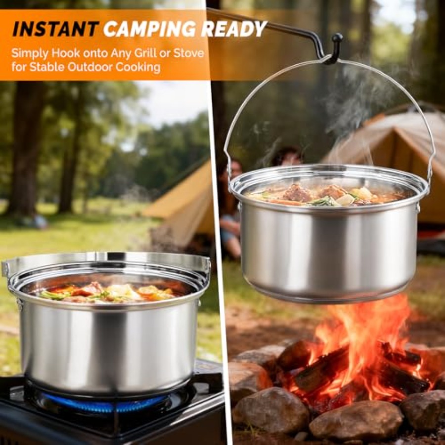 Camping Cookware Set, Lightwei - Camping Cooking Set With Bag 评论和价格