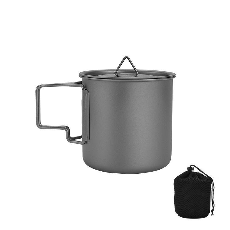 Titanium Camping Mug with Fold - Camping Cooking Lightweight 评论和价格