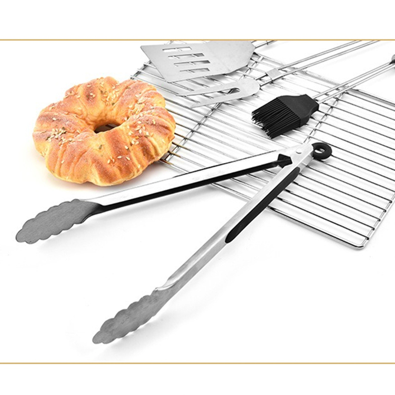 4pcs BBQ Tools Set Barbecue St - Camping Cooking Set With Bag 评论和价格