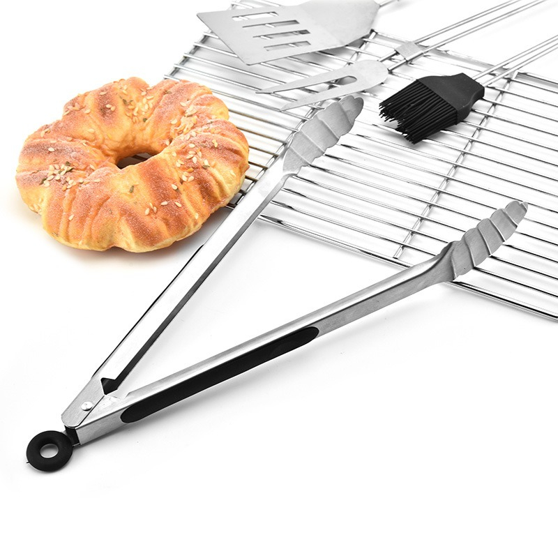 4pcs BBQ Tools Set Barbecue St - Camping Cooking Set With Bag 评论和价格