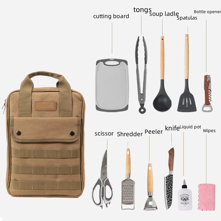 Camping Cooking Utensils Acces - Camping Cooking Set With Bag 评论和价格