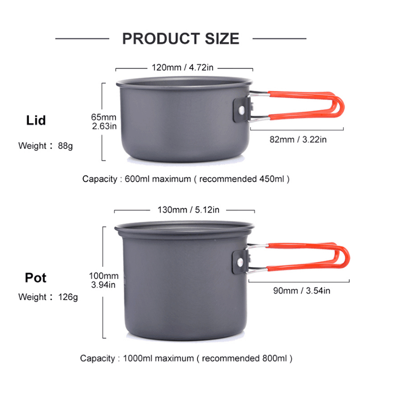 Widesea Camping Cooking Utensi - Quechua Camping Cooking Set 评论和价格