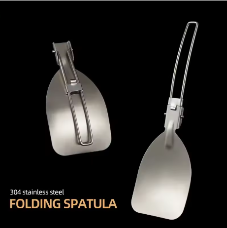 Folding Camping Spatula Stainl - Quechua Camping Cooking Set 评论和价格
