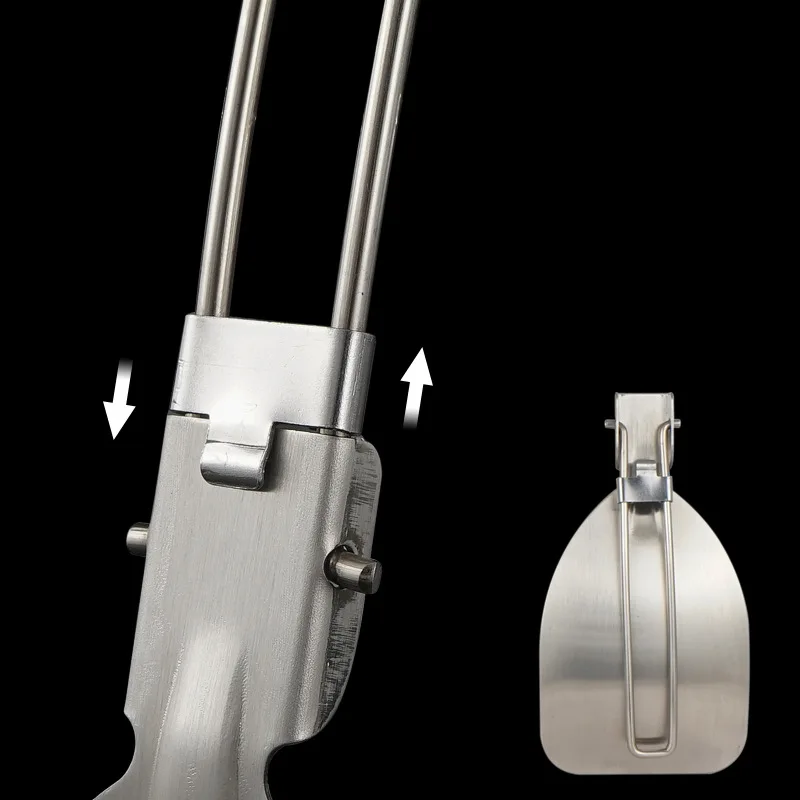 Folding Camping Spatula Stainl - Quechua Camping Cooking Set 评论和价格