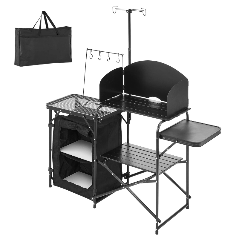 Camping Kitchen Table Folding  - Camping Cooking Cupboard 评论和价格