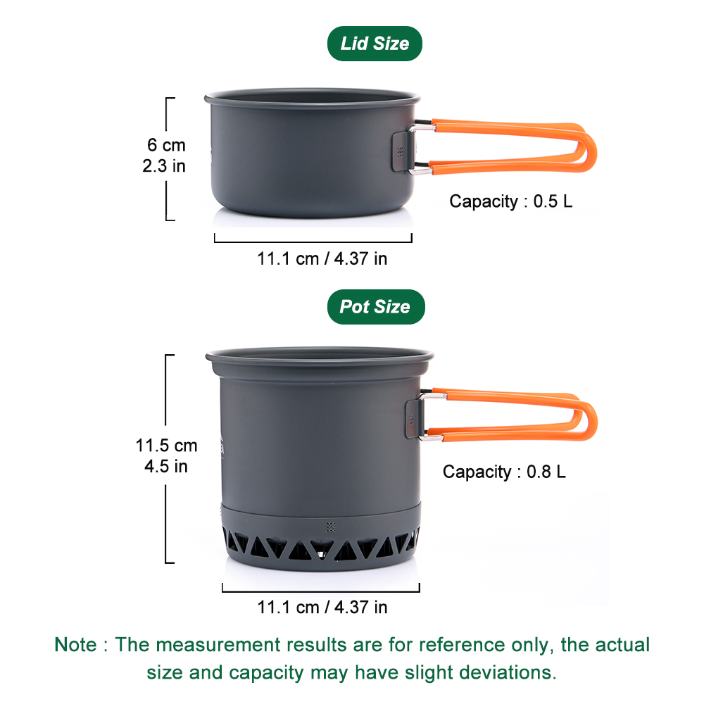 Outdoor Camping Pot 1.3L 2.3L  - Quechua Camping Cooking Set 评论和价格
