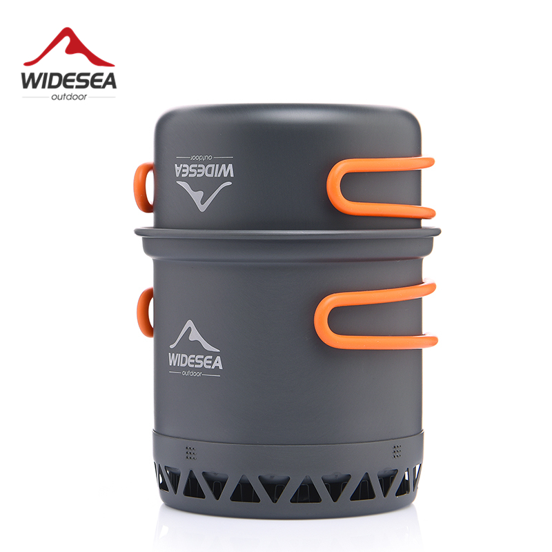 Widesea Camping Pot 1.3L 2.3L  - Quechua Camping Cooking Set 评论和价格