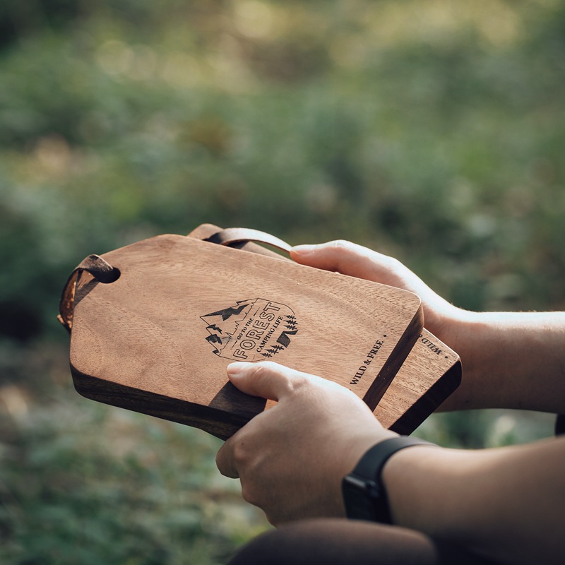 Camper Cutting Board Wood Chop - Camp Cutting Board 评论和价格