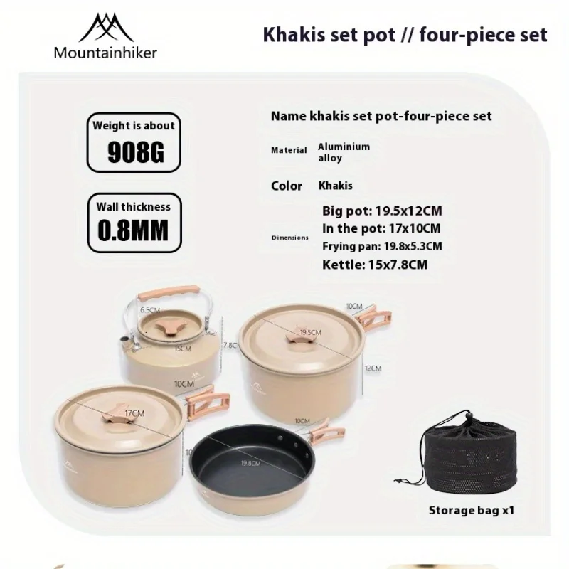 Mountainhiker new set pot kett - Camping Cooking Cupboard 评论和价格