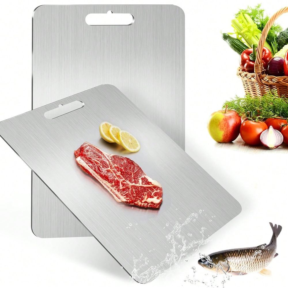 Pcs Stainless Steel Cutting Bo - Camp Cutting Board 评论和价格