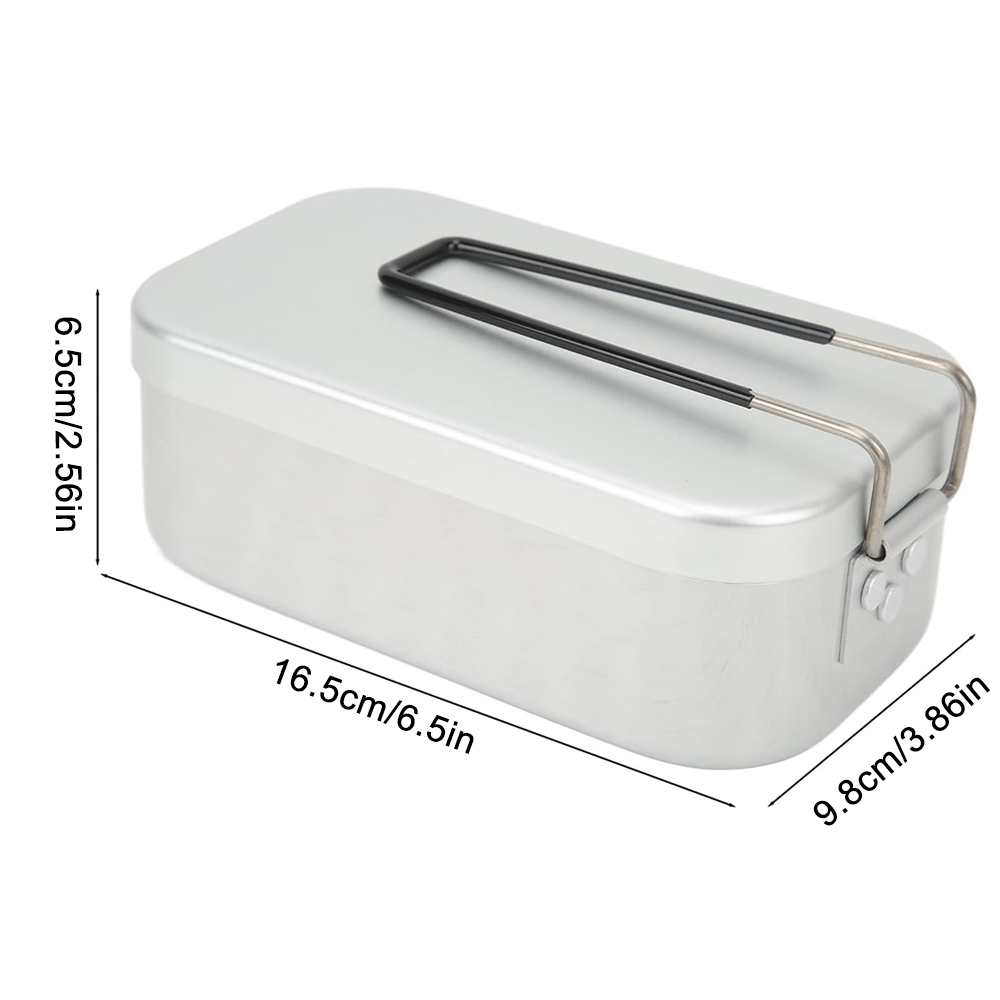 800ML Aluminum Lunch Boxes Out - Camping Cooking Sets 评论和价格