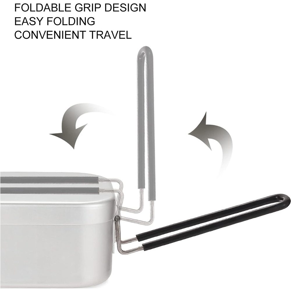800ML Aluminum Lunch Boxes Out - Camping Cooking Sets 评论和价格