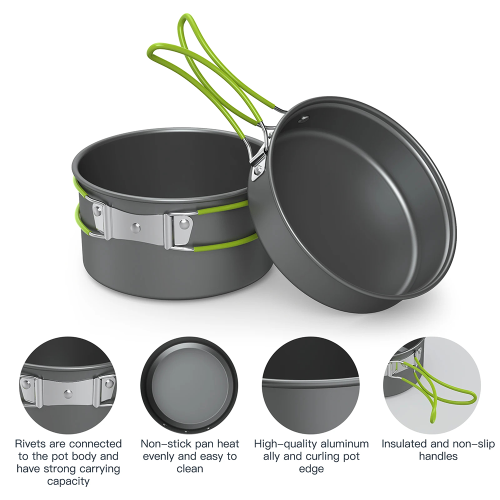 Outdoor Cooking Pot Camping Ut - Quechua Camping Cooking Set 评论和价格