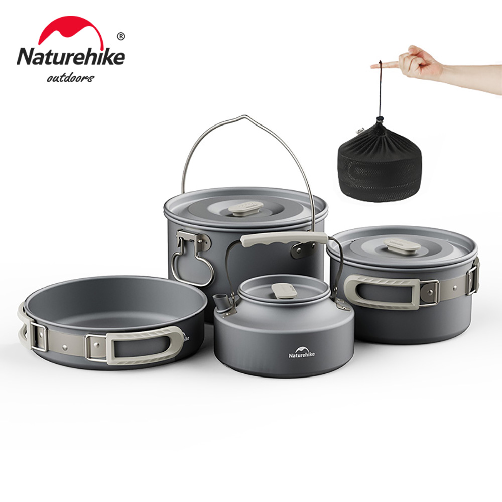 Naturehike Camping Cookware Ki - Quechua Camping Cooking Set 评论和价格