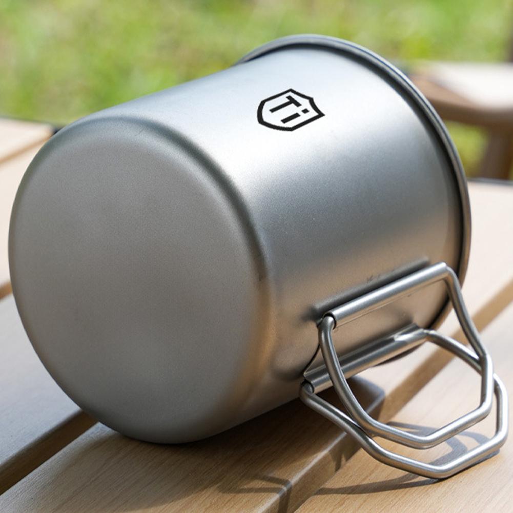Camping Mug Titanium Cup Touri - Quechua Camping Cooking Set 评论和价格