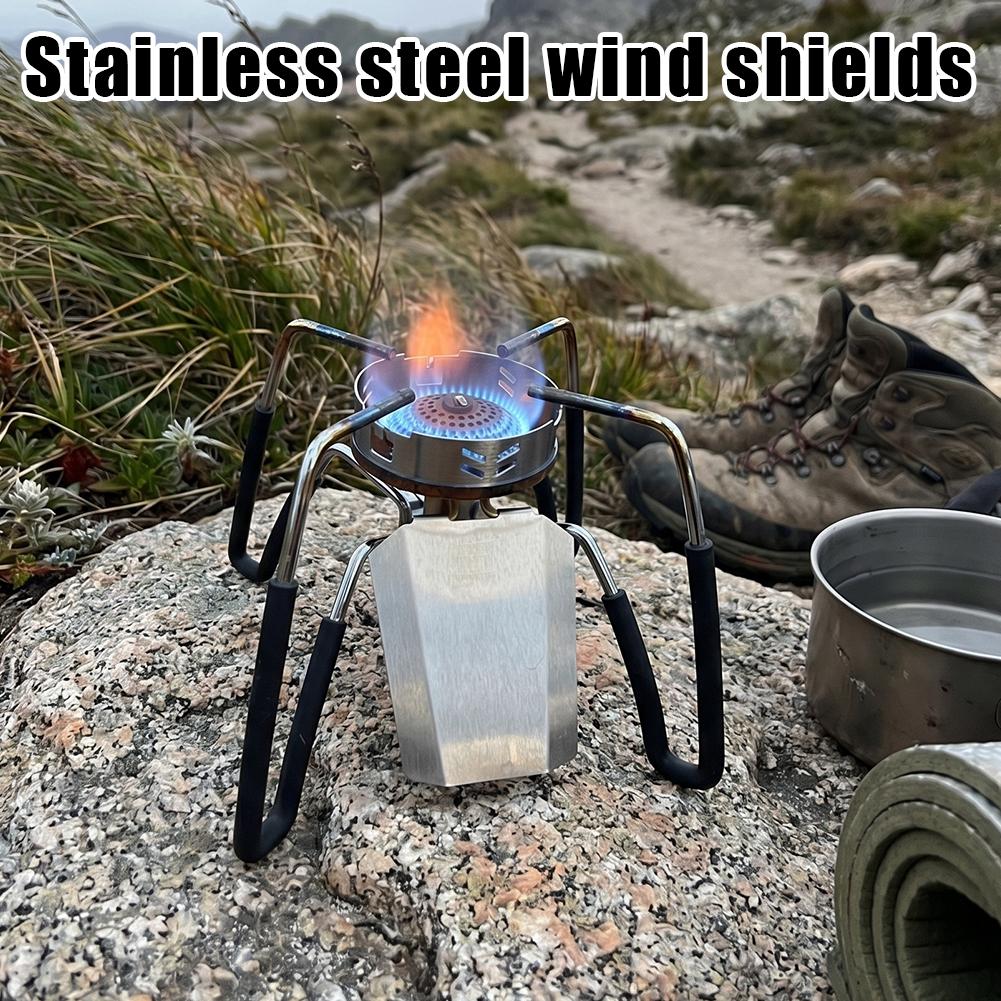 304 Stainless Steel Stove Wind - Camping Cooking Set With Bag 评论和价格
