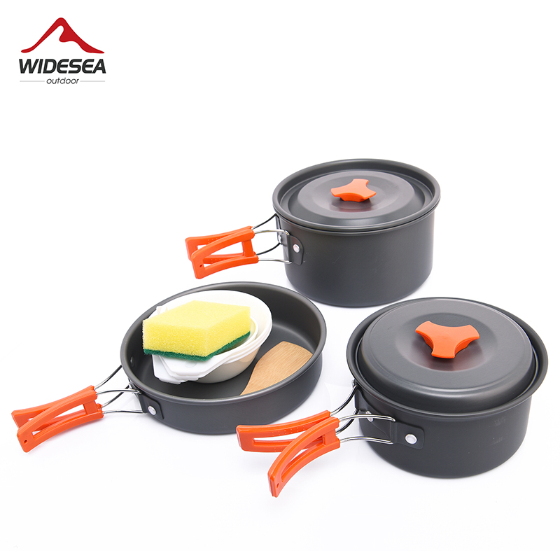 Widesea Camping Outdoor Cookwa - Quechua Camping Cooking Set 评论和价格
