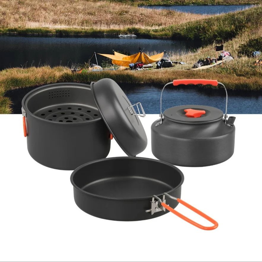 Outdoor Cookware Set Camping C - Camping Cooking Sets 评论和价格
