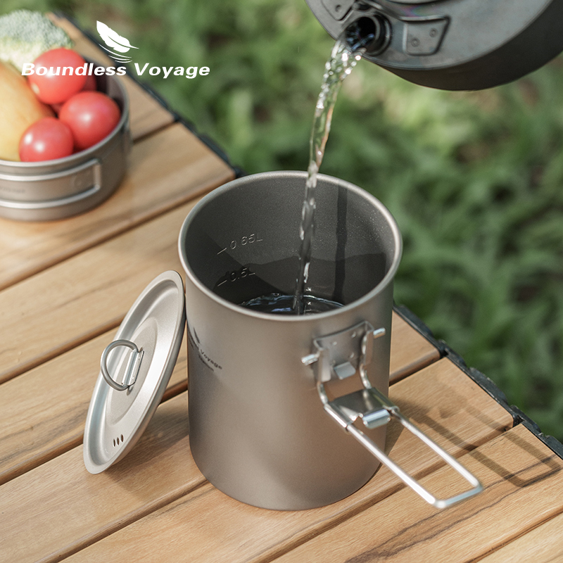 Boundless Voyage 900ml Titaniu - Camping Cooking Lightweight 评论和价格