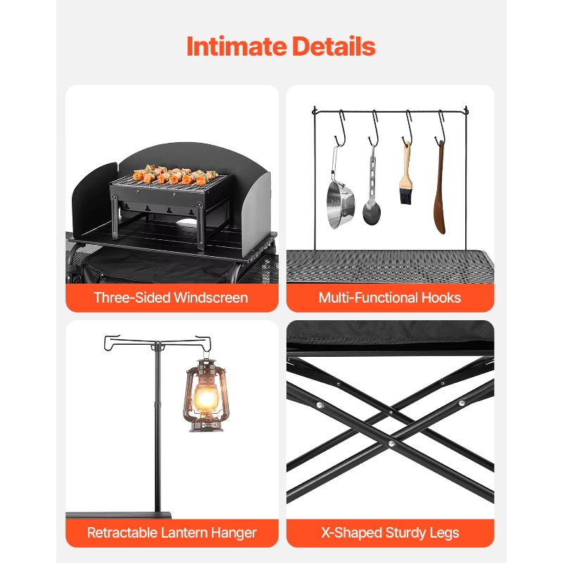 【Hot】VEVOR Camping Kitchen Tab - Camping Cooking Cupboard 评论和价格