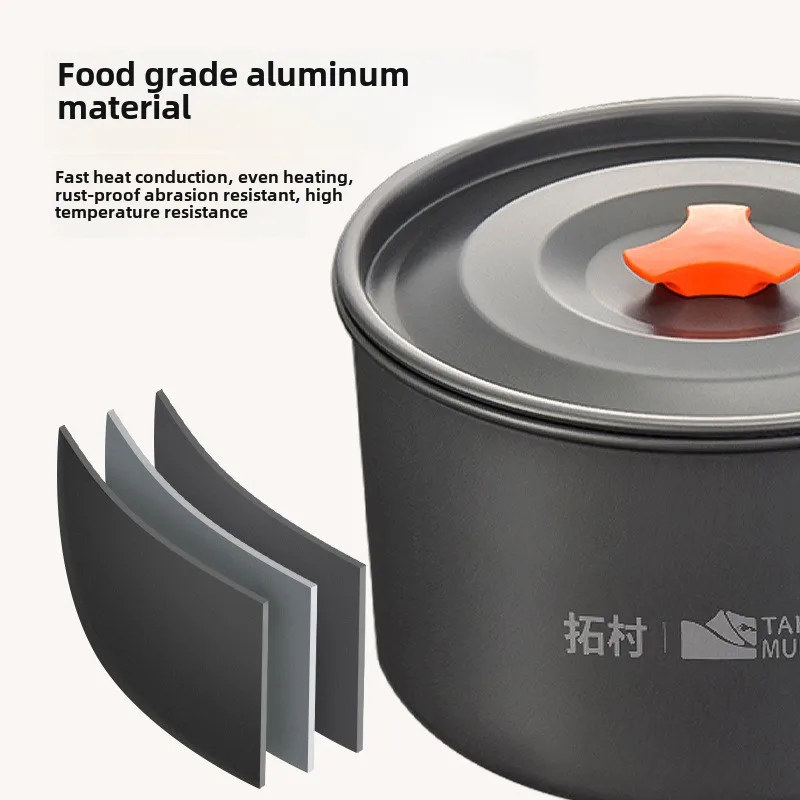 Camping Cookware Set Outdoor C - Camping Cooking Set With Bag 评论和价格