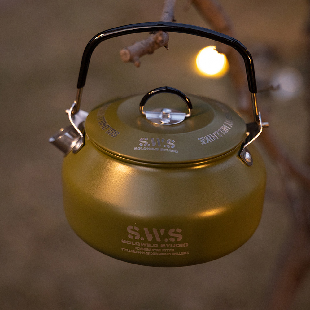 0.8L Outdoor Camping Kettle wi - Camping Cooking Lightweight 评论和价格