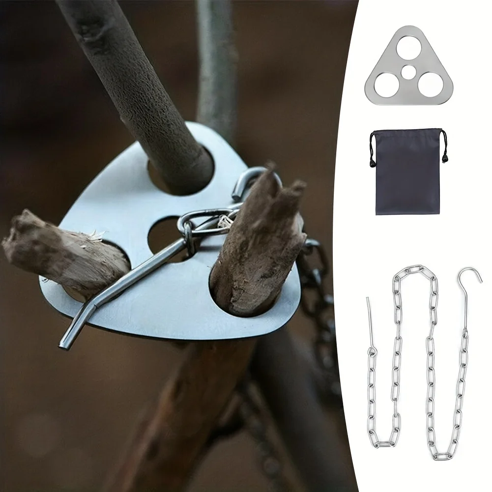 Outdoor BBQ Tripod Portable De - Camping Cooking Sets 评论和价格