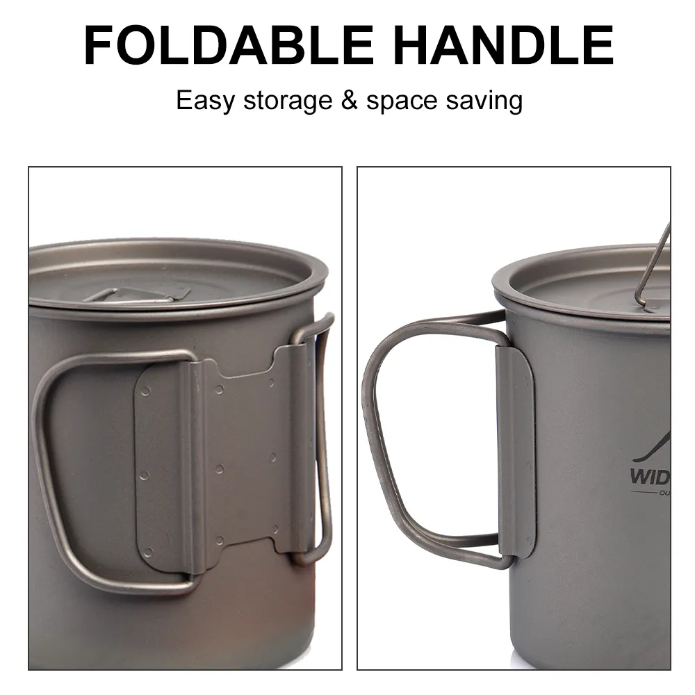 Widesea Camping Mug Titanium C - Quechua Camping Cooking Set 评论和价格