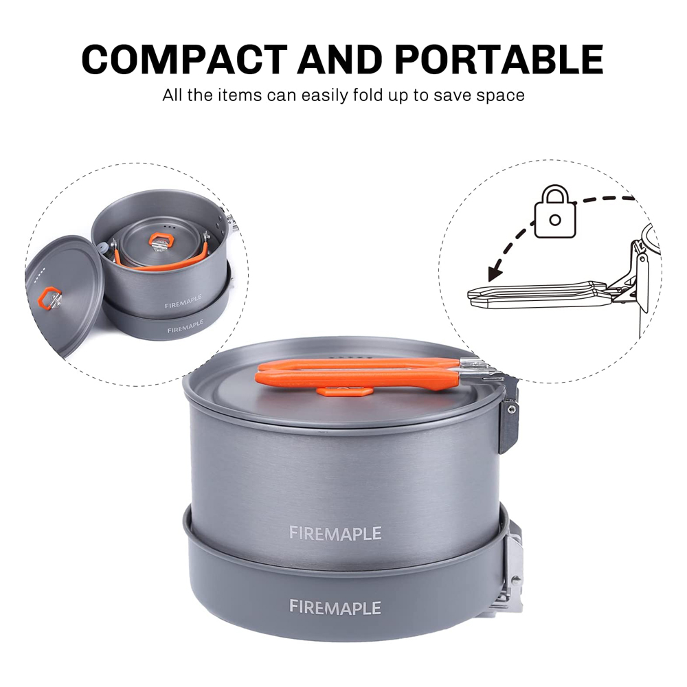 Fire Maple Camping Cookware Ut - Quechua Camping Cooking Set 评论和价格