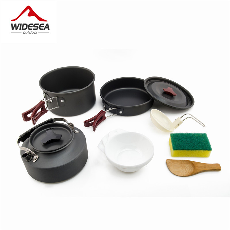 Widesea Camping Cookware Set O - Quechua Camping Cooking Set 评论和价格