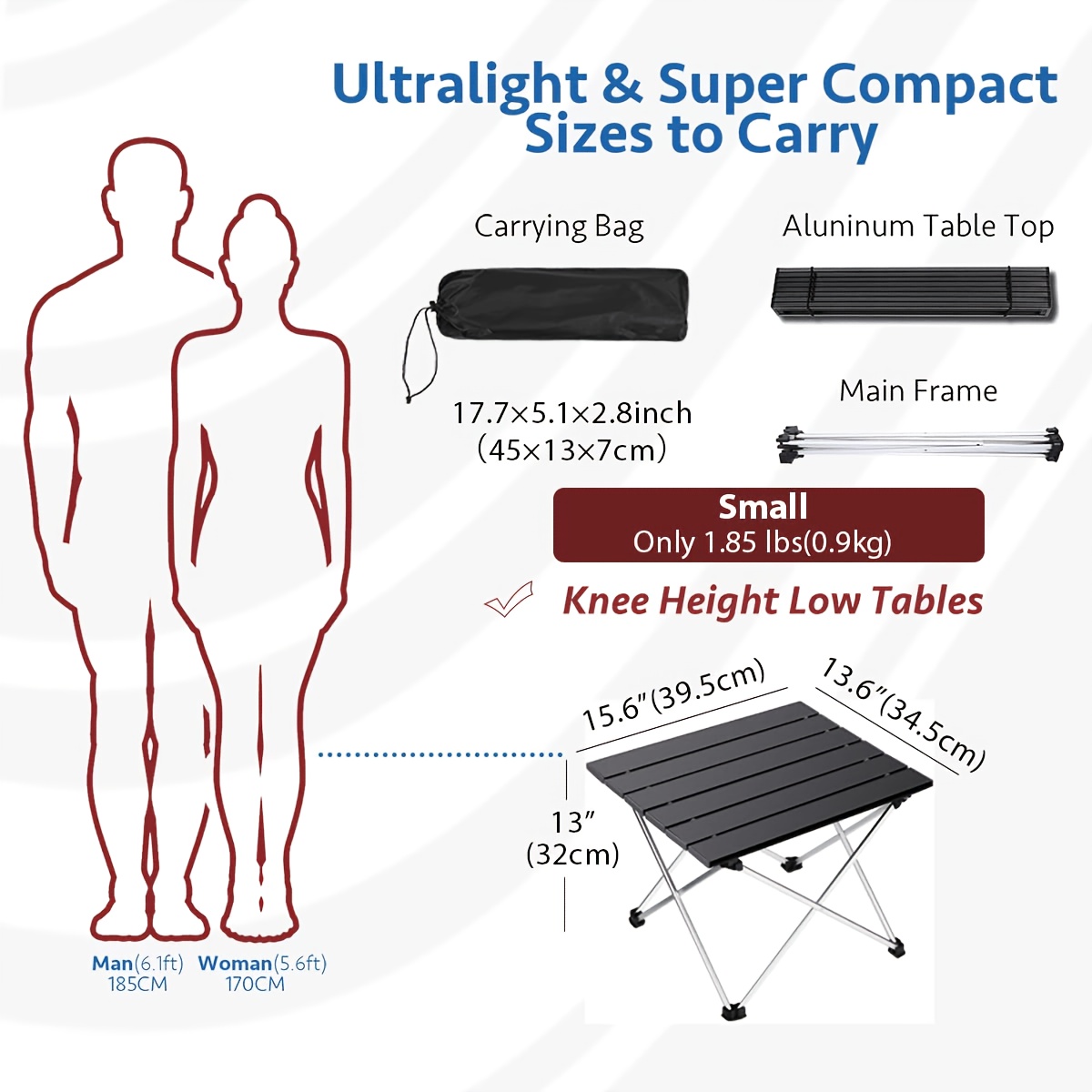 Portable Foldable Camping Tabl - Camping Cooking Lightweight 评论和价格