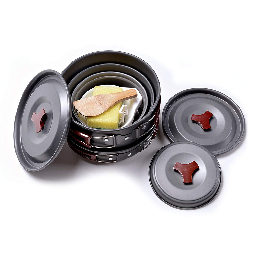 Outdoor Camping Cookware Kit N - Camping Cooking Lightweight 评论和价格