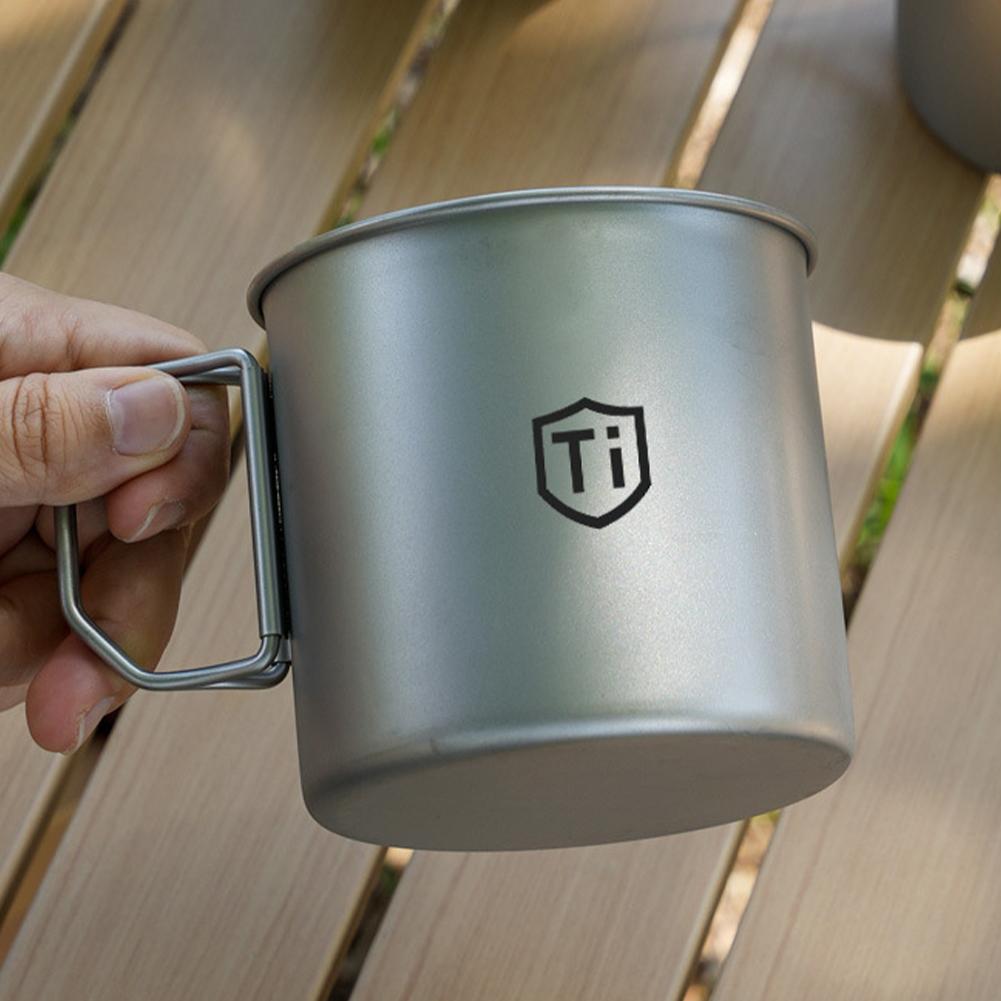 Camping Mug Titanium Cup Touri - Quechua Camping Cooking Set 评论和价格