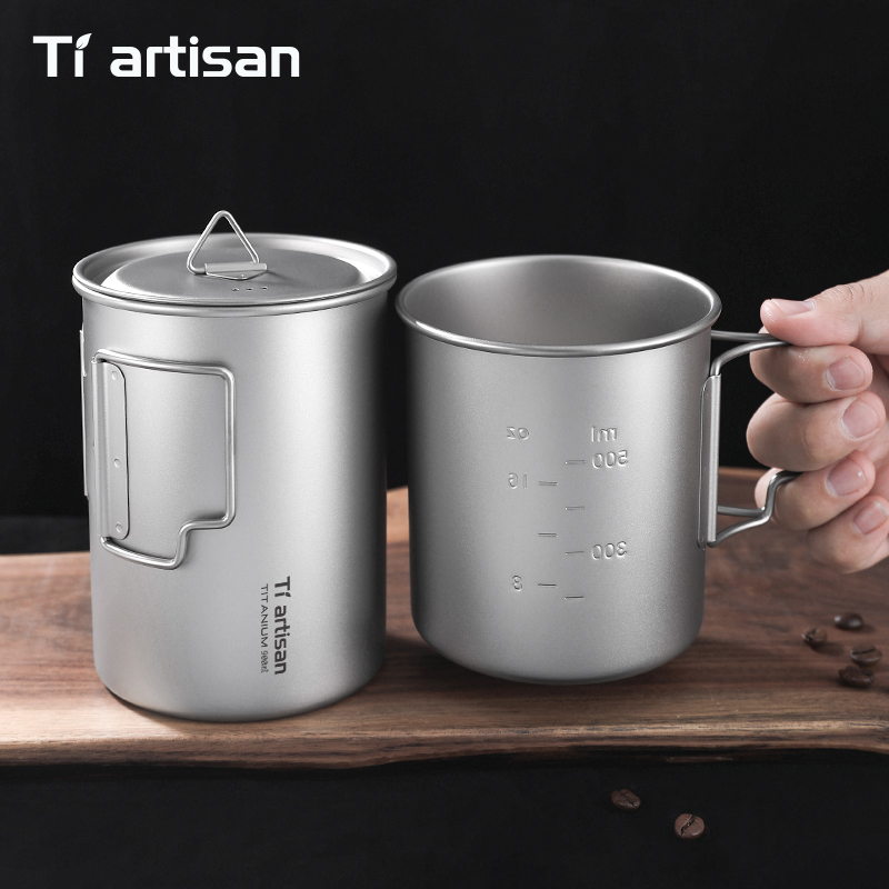 Tiartisan 750ml/ 900ml Titaniu - Camping Cooking Lightweight 评论和价格