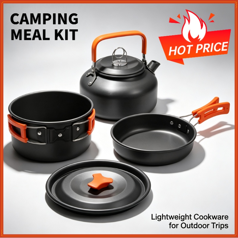 Camping Cooking set Camping Co - Camping Cooking Set With Bag 评论和价格
