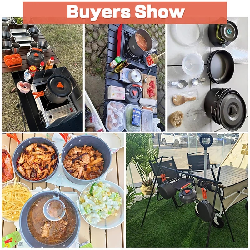 Camping Cooking set Camping Co - Camping Cooking Set With Bag 评论和价格