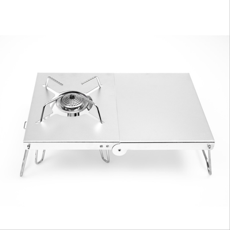 Camping Burner Stove Stand Tab - Camping Cooking Table With Windshield 评论和价格